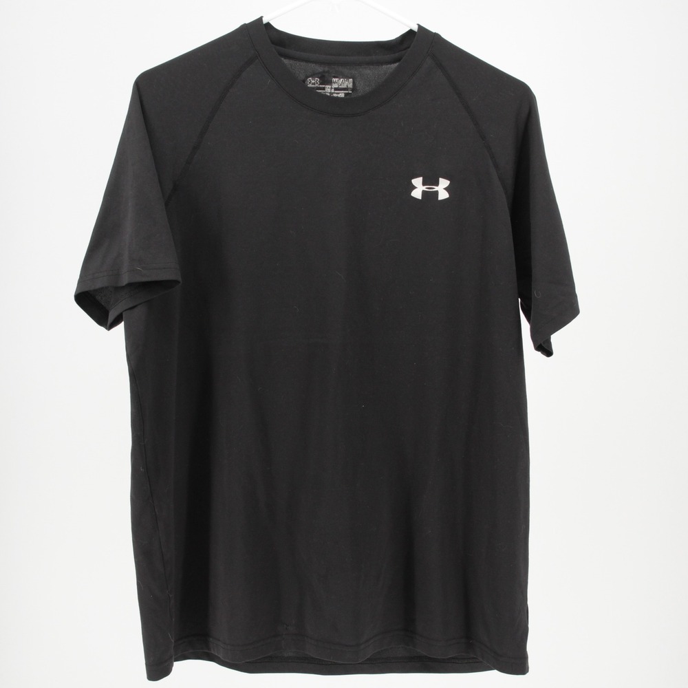 Under Armour Men's Black HeatGear‎ Raglan Short Sleeve T-Shirt Size Medium